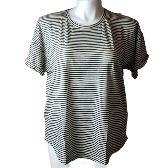 [Madewell] XXL Simone Striped Short Sleeved Shirt - Picture 1 of 5